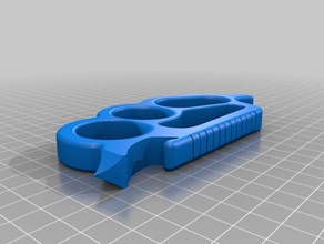 knuckle duster yükseldi yüzük knuckles 3d print model - Mito3D