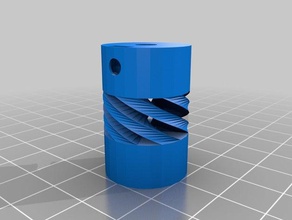 flexible coupling 3d printer parts customized 3d print model - Mito3D