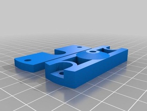 il mio personalizzato semplice j-testa scanalatura di montaggio rostock Stampante 3d parti su misura 3d print model - Mito3D