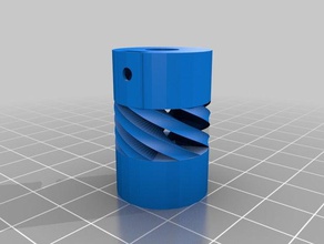 coupling 2 different inner holes speretae spring parameter 3d printer parts customized 3d print model - Mito3D