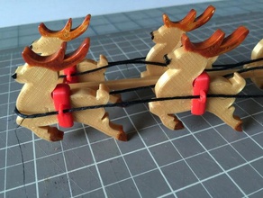 reindeer harness santa sleigh toys & games