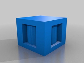 indestructible cube math art structure 3d print model - Mito3D