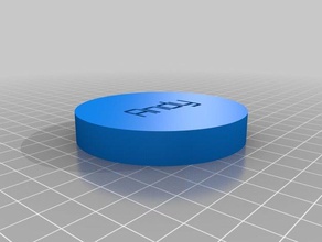 mon personnalisés personnalisables verre coaster L'impression 3d personnalisé 3d print model - Mito3D