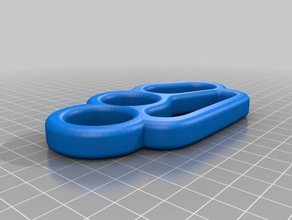 knuckle duster yüzük knuckles 3d print model - Mito3D