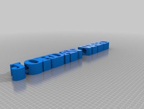 jordan ala lápis sinais e logotipos personalizado 3d print model - Mito3D