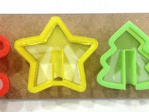 christmas cookie cutters 3d-drucken Weihnachten cutter 3d print model - Mito3D