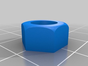 abs-lock nuts8mm other thing-a-day thingaday 8mm nut abs jam 3d print model - Mito3D