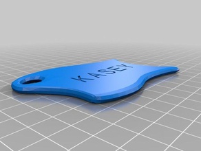 kasey, la catena chiave del 18 i portachiavi su misura 3d print model - Mito3D