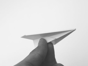 pla dart toy & game accessories cirion origami paper plane 3d print model - Mito3D