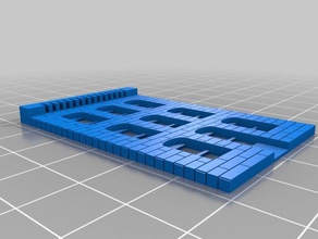 mon personnalisée de la construction modulaire 2 bâtiments et structures personnalisé 3d print model - Mito3D