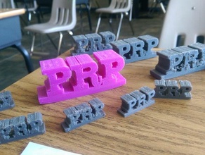 du punk rock, projet prp logo sculptures 3d print model - Mito3D
