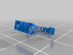 ch diamante los anillos personalizado 3d print model - Mito3D
