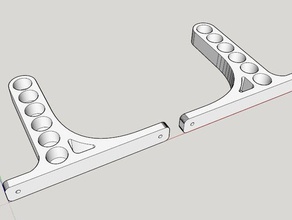 customizable wall shelf remix organization openscad sketchup 3d print model - Mito3D