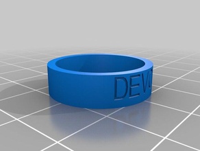 devon rings customized 3d print model - Mito3D
