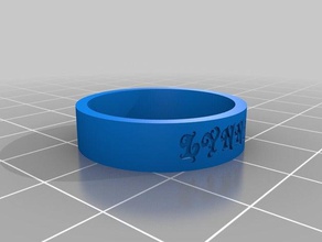 lyn anéis personalizado 3d print model - Mito3D