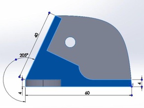 custom unteren Eckpunkt der oberen mendelmax 15 3d-Drucker Teile Scheitelpunkt niedriger mandelmax sldprt 3d print model - Mito3D