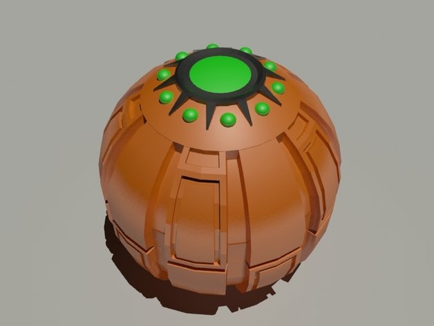 bomba de abóbora-o duende verde brinquedo & acessórios para jogos bola gadget goblin filme prop abóbora o homem-aranha 3D print model - Mito3D