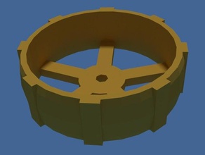 rover de la roue robotique mars 3d print model - Mito3D