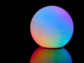 esfera ii esculturas a arte leds lightit lightitup moodlight humor leve 3d print model - Mito3D