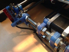 prusa i3 rework - überarbeitet, y-Achse motor Halterung Endanschlag 3d-Drucker Teile die y 3d print model - Mito3D