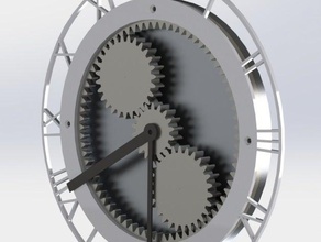 gear clock decor mechanical 3d print model - Mito3D