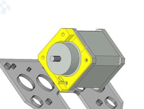 k8200 & 3drag y-stepper mount 40 teeth gt2 pulley 3d printer parts belt stepper velleman 3d print model - Mito3D