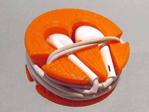 apple earpod-wrapper - Elektronik Ohrhörer Kopfhörer Kopfhörer-Halter Halter iphone Musik wrapper 3d print model - Mito3D