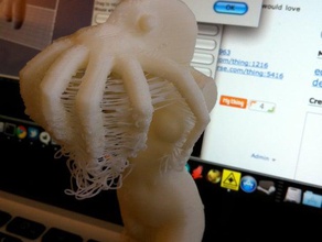 cthulha creatures cthulhu octopus disturbing figurine mashmeup mashup nightmare openscad scuplture statue 3d print model - Mito3D