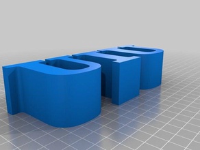 my customized 3 letters row 3d print model - Mito3D