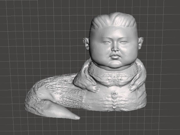 kim jong jabba Menschen hutt un 3D print model - Mito3D