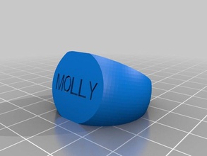 mollyjimring los anillos personalizado 3d print model - Mito3D