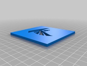 atwater falcons logo art tools customized 3d print model - Mito3D