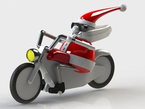 santa motocicleta veículos 3d print model - Mito3D