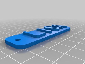 meine angepasste schluesselanhaenger namensschild 3d-drucken kundengebundene 3d print model - Mito3D