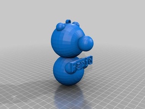farid bear keychains customized 3d print model - Mito3D