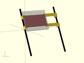 parametrische elektrische board-Halter mendels rerap Drucker-Typen 3d-Drucker Teile elektronics huxley sanguinololu 3d print model - Mito3D