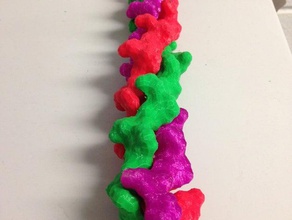 collagen biology molecular model molecule protein data bank structure 3d print model - Mito3D