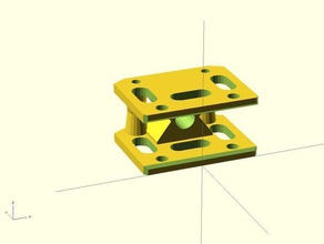 hot end mounting reprappro huxley 3d printer parts bowden hotend 3d print model - Mito3D