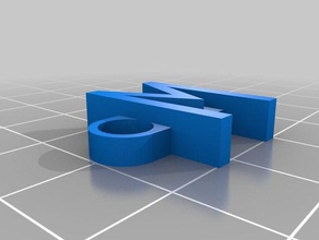 m organización personalizado 3d print model - Mito3D