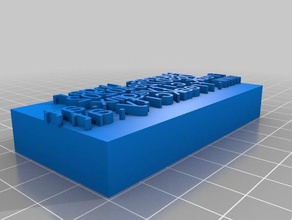meine maßgeschneiderte Tasche gutenberg-text-block Kunst-tools kundengebundene 3d print model - Mito3D