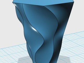 transparent vase decor 3d print model - Mito3D