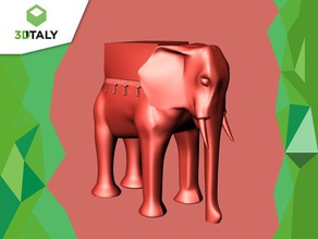 vicentino michetti del elefante a los animales 1900 ejército la criatura el elefantes india diseño italiano mesopotamia museo oriental persa escultura siria 3d print model - Mito3D