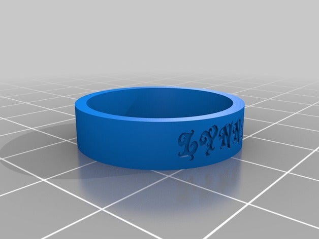 lynn los anillos personalizado 3D print model - Mito3D