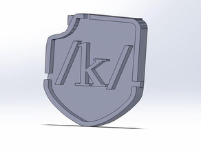 k emblema molle clip sport & fitness all'aperto 3d print model - Mito3D