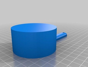 my customized measuring cup 1 4 kitchen & dining 3d print model - Mito3D