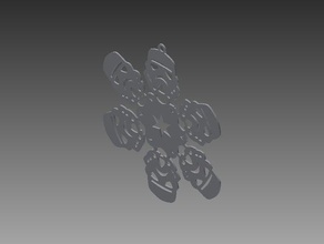trooperflake decoración copo de nieve stormtrooper 3d print model - Mito3D