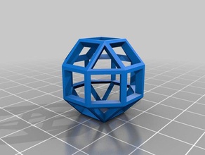 poliedro matematik sanatı özelleştirilmiş 3d print model - Mito3D