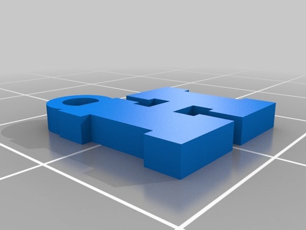 letra h llavero llaveros de la carta 3D print model - Mito3D