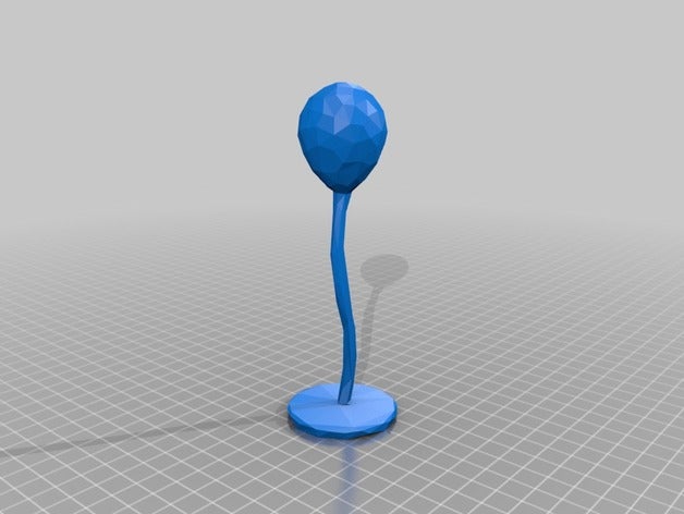 Ballon low-poly Skulpturen low poly 3D print model - Mito3D