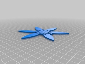 flower snowflake 3d printing 3d print model - Mito3D